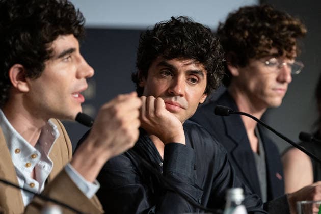 Cannes La Bola Negra Press Conference NG Javier Calvo and Javier Ambrossi attending the Press Conference for ‘La Bola Negra’ in Cannes at Palais Des Festivals in Cannes, France on May 22 2026 as part of the 79th Cannes Film Festival. Photo by Nicolas Genin ABACAPRESS.COM Cannes France  Copyright: xGeninxNicolas ABACAx