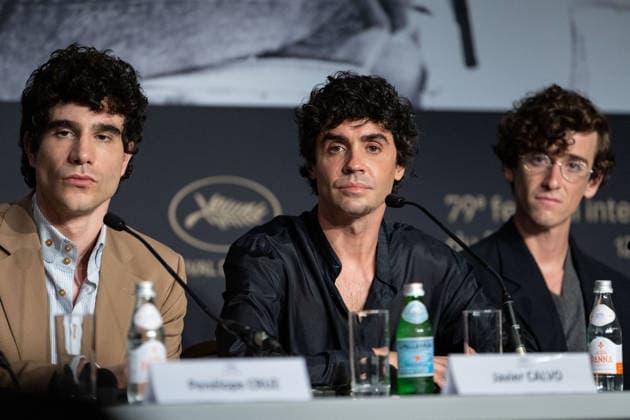 Cannes La Bola Negra Press Conference NG Javier Calvo and Javier Ambrossi attending the Press Conference for ‘La Bola Negra’ in Cannes at Palais Des Festivals in Cannes, France on May 22 2026 as part of the 79th Cannes Film Festival. Photo by Nicolas Genin ABACAPRESS.COM Cannes France  Copyright: xGeninxNicolas ABACAx