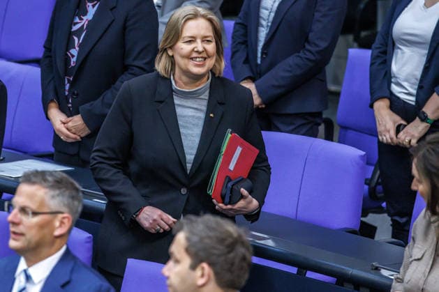 Bundestag Baerbel Bas (SPD), Bundesministerin fuer Arbeit und Soziales, im Deutschen Bundestag am 22.05.26 in Berlin. Berlin Berlin Deutschland Bundestag *** Bundestag Baerbel Bas SPD , Federal Minister for Labor and Social Affairs, in the German Bundestag on 22 05 26 in Berlin Berlin Berlin Germany Bundestag