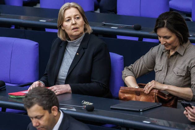 Bundestag Baerbel Bas (SPD), Bundesministerin fuer Arbeit und Soziales, im Deutschen Bundestag am 22.05.26 in Berlin. Berlin Berlin Deutschland Bundestag *** Bundestag Baerbel Bas SPD , Federal Minister for Labor and Social Affairs, in the German Bundestag on 22 05 26 in Berlin Berlin Berlin Germany Bundestag