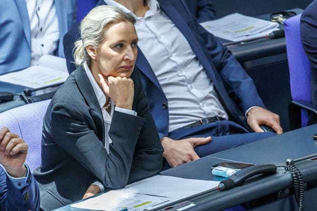 Bundestag Alice Weidel (AfD) im Deutschen Bundestag am 22.05.26 in Berlin. Berlin Berlin Deutschland Bundestag *** Bundestag Alice Weidel AfD in the German Bundestag on 22 05 26 in Berlin Berlin Berlin Germany Bundestag