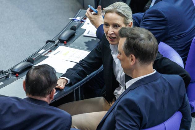 Bundestag Alice Weidel (AfD) im Deutschen Bundestag am 22.05.26 in Berlin. Berlin Berlin Deutschland Bundestag *** Bundestag Alice Weidel AfD in the German Bundestag on 22 05 26 in Berlin Berlin Berlin Germany Bundestag