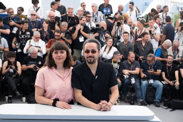 Cannes Yesterday The Eye Didn t Sleep Photocal LZ Jennifer Ritter and Rakan Mayasi attending the photocall of Yesterday The Eye Didn t Sleep during the 79th Cannes International Film Festival in Cannes, France on May 22, 2026, the film selected in the Official Competition. Photo by Laurent Zabulon ABACAPRESS.COM  Copyright: xZabulonxLaurentx