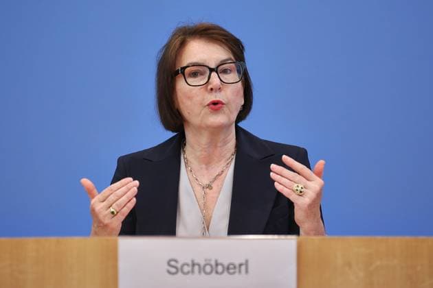 Berlin, Deutschland, 22.05.2026: Bundespressekonferenz: Immobilienwirtschaft bewertet Baufertigstellungszahlen 2025: Iris Schöberl, Präsidentin des Zentralen Immobilien Ausschusses (ZIA) *** Berlin, Germany, 22 05 2026 Federal Press Conference Real Estate Industry assesses construction completion figures 2025 Iris Schöberl, President of the German Property Federation ZIA Copyright: xdtsxNachrichtenagenturx dts_119926