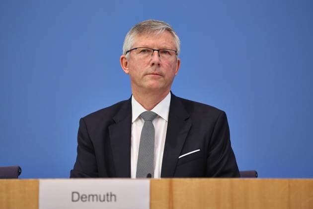 Berlin, Deutschland, 22.05.2026: Bundespressekonferenz: Immobilienwirtschaft bewertet Baufertigstellungszahlen 2025: Olaf Demuth, Präsident des Hauptverbandes der Deutschen Bauindustrie *** Berlin, Germany, 22 05 2026 Federal Press Conference Real estate industry assesses construction completion figures 2025 Olaf Demuth, President of the Federation of the German Construction Industry Copyright: xdtsxNachrichtenagenturx dts_119923