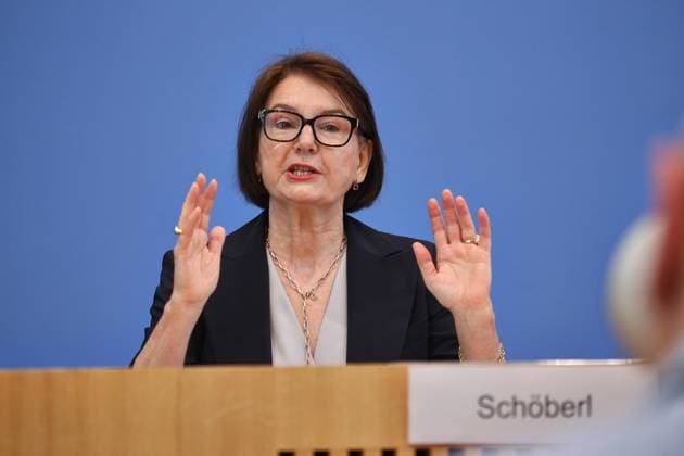 Berlin, Deutschland, 22.05.2026: Bundespressekonferenz: Immobilienwirtschaft bewertet Baufertigstellungszahlen 2025: Iris Schöberl, Präsidentin des Zentralen Immobilien Ausschusses (ZIA) *** Berlin, Germany, 22 05 2026 Federal Press Conference Real Estate Industry assesses construction completion figures 2025 Iris Schöberl, President of the German Property Federation ZIA Copyright: xdtsxNachrichtenagenturx dts_119925