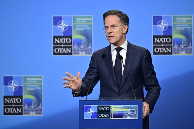 NATO Secretary General Mark Rutte holds a closing press conference during the NATO Foreign Ministers meeting at Sea U in Helsingborg, Sweden on may 22, 2026. HELSINGBORG SWEDEN x50090x *** NATO Secretary General Mark Rutte holds a closing press conference during the NATO Foreign Ministers meeting at Sea U in Helsingborg, Sweden on may 22, 2026 HELSINGBORG SWEDEN x50090x  Copyright: xJohanxNilsson TTx NATO FOREIGN MINISTERS MEETING HELSINGBORG GLgB7HSqLGY