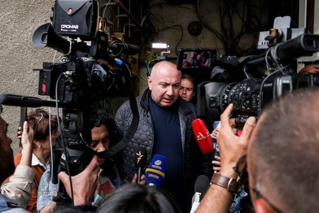 News Bilder des Tages ARMENIA, YEREVAN - MAY 22, 2026: The Prosperous Armenia Party s parliamentary candidate Andranik Tevanyan is seen during his detention. The 2026 Armenian parliamentary election is scheduled to be held on 7 June Yerevan Armenia  - ZUMAt113 20260522_zaa_t113_157 Copyright: xAlexanderxPatrinx