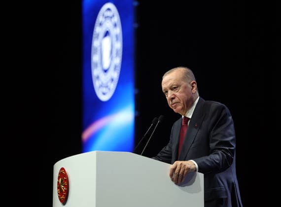 Turkish President Recep Tayyip Erdogan ISTANBUL, TURKIYE - MAY 22: (----EDITORIAL USE ONLY - MANDATORY CREDIT - TURKISH PRESIDENCY MUSTAFA KAMACI HANDOUT - NO MARKETING NO ADVERTISING CAMPAIGNS - DISTRIBUTED AS A SERVICE TO CLIENTS----) Turkish President Recep Tayyip Erdogan speaks during the 2nd Istanbul Natural Resources Summit at the Lutfi Kirdar Congress Center in Istanbul, Turkiye, on May 22, 2026. Turkish Presidency Mustafa Kamaci Handout Anadolu Ankara Turkey. Editorial use only. Please get in touch for any other usage.  Copyright: x2026xAnadoluxTurkishxPresidencyx xMustafaxKamacix xHandoutx