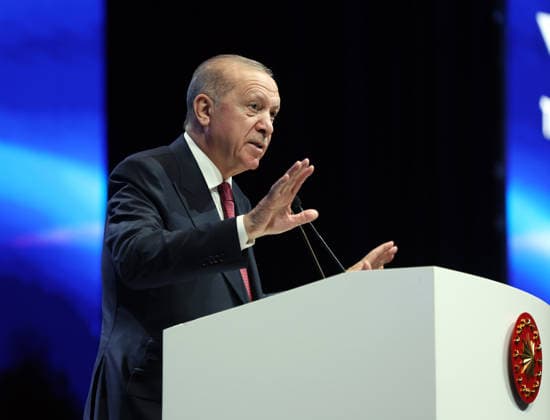 Turkish President Recep Tayyip Erdogan ISTANBUL, TURKIYE - MAY 22: (----EDITORIAL USE ONLY - MANDATORY CREDIT - TURKISH PRESIDENCY MUSTAFA KAMACI HANDOUT - NO MARKETING NO ADVERTISING CAMPAIGNS - DISTRIBUTED AS A SERVICE TO CLIENTS----) Turkish President Recep Tayyip Erdogan speaks during the 2nd Istanbul Natural Resources Summit at the Lutfi Kirdar Congress Center in Istanbul, Turkiye, on May 22, 2026. Turkish Presidency Mustafa Kamaci Handout Anadolu Ankara Turkey. Editorial use only. Please get in touch for any other usage.  Copyright: x2026xAnadoluxTurkishxPresidencyx xMustafaxKamacix xHandoutx