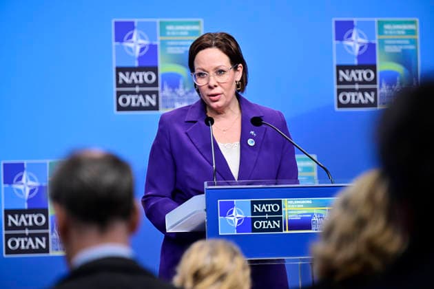 HELSINGBORG , SVERIGE 20260522 Utrikesminister Maria Malmer Stenergard (M) haller en avslutande presskonferens under NATO:s utrikesministermöte pa Sea U i Helsingborg pa fredagen. HELSINGBORG SVERIGE x50090x *** HELSINGBORG , SWEDEN 20260522 Minister for Foreign Affairs Maria Malmer Stenergard M will hold a closing press conference during the NATO Foreign Ministers meeting at Sea U in Helsingborg on Friday HELSINGBORG SWEDEN x50090x  Copyright: xJohanxNilsson TTx NATOS UTRIKESMINISTERMÖTE HELSINGBORG pBiMcA90w0k