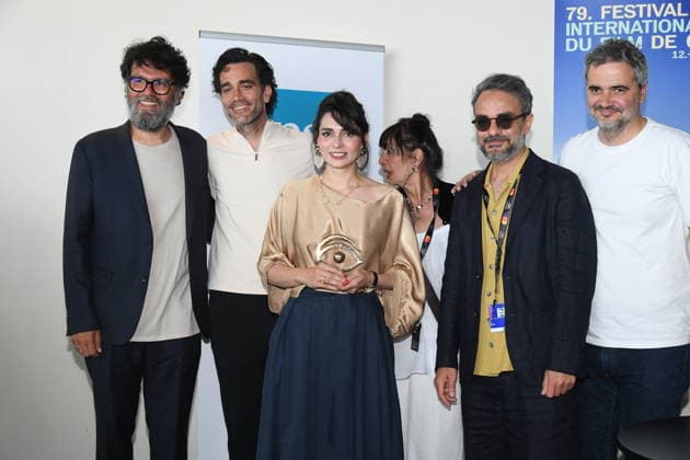 The 11th Golden Eye was awarded to the Iranian film Rehearsals for a revolution by Pegah Ahangarani, on the sidelines of the 79th Cannes International Film Festival, May 22, 2026 The 11th Golden Eye jury was chaired by M Chernov and comprised TJackson, G Pailhas, L Soualem et V Castanet Lionel Urman Bestimage The 11th Golden Eye was awarded to the Iranian film Rehearsals for a revolution by Pegah Ahangarani, on the sidelines of the 79th Cannes International Film Festival, on May 22, 2026 The jury for the 11th edition of The Golden Eye was chaired by M Chernov and composed of T Jackson, G Pailhas, L Soualem and V Castanet Cannes France Copyright: xLIONELxURMANxx xBESTIMAGExLIONELxURMANxx xBESTIMAGEx