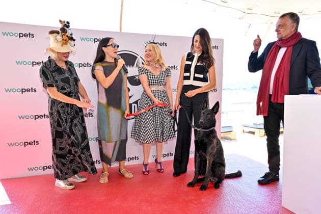 Cannes - Palm Dog Ceremony The dog Yuri, seen in the movie La Perra, wins the 2026 Palm Dog alongside director Dominga Sotomayor, the trainer, jury members and Toby Rose while attending the Palm Dog Ceremony ahead of the 79th Cannes Film Festival in Cannes, France on May 22, 2026. Photo by Julien Reynaud APS-Medias ABACAPRESS.COM Cannes France  Copyright: xReynaudxJulien APS-Medias ABACAx