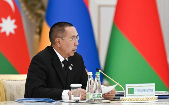 Turkmenistan CIS Government Heads Council 9171509 22.05.2026 Turkmen Deputy Prime Minister Hojamyrat Geldimyradov attends an expanded format meeting of the Commonwealth of Independent States (CIS) Heads of Government Council in Ashgabat, Turkmenistan. Alexander Miridonov Sputnik Ashgabat Turkmenistan  Copyright: xAlexanderxMiridonovx