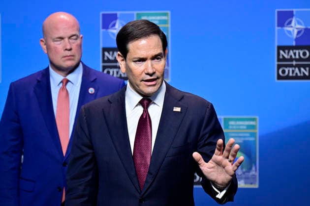 US Secretary of State Marco Rubio meets the press after the NATO Foreign Ministers meeting on Friday at Sea U in Helsingborg, Sweden on may 22, 2026. HELSINGBORG SWEDEN x50090x *** US Secretary of State Marco Rubio meets the press after the NATO Foreign Ministers meeting on Friday at Sea U in Helsingborg, Sweden on may 22, 2026 HELSINGBORG SWEDEN x50090x  Copyright: xJohanxNilsson TTx NATO FOREIGN MINISTERS MEETING HELSINGBORG xLDImUE6zlw