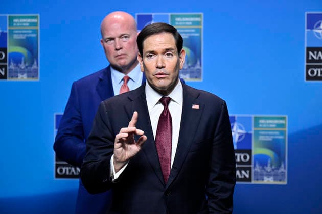 US Secretary of State Marco Rubio meets the press after the NATO Foreign Ministers meeting on Friday at Sea U in Helsingborg, Sweden on may 22, 2026. HELSINGBORG SWEDEN x50090x *** US Secretary of State Marco Rubio meets the press after the NATO Foreign Ministers meeting on Friday at Sea U in Helsingborg, Sweden on may 22, 2026 HELSINGBORG SWEDEN x50090x  Copyright: xJohanxNilsson TTx NATO FOREIGN MINISTERS MEETING HELSINGBORG tZ4KcLfyAlI