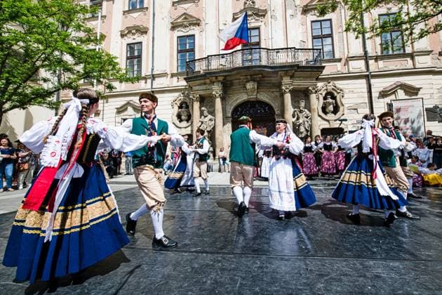 Programme Music and Dance at the 76th Congress of the Sudeten Germans, held for the first time in the Czech Republic, in Brno, Czech Republic, on May 22, 2026. (CTKxPhoto PatrikxUhlir) CTKPhotoP2026052205449  CTKPhotoP2026052205449