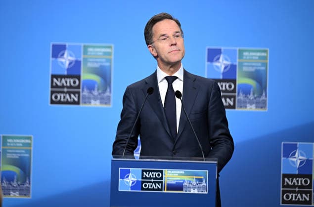 NATO Secretary General Mark Rutte HELSINGBORG, SWEDEN - MAY 22: NATO Secretary General Mark Rutte holds a press conference at the conclusion of the NATO Foreign Ministers Meeting in Helsingborg, Sweden, on May 22, 2026. Dursun Aydemir Anadolu Helsingborg Sweden. Editorial use only. Please get in touch for any other usage.  Copyright: x2026xAnadoluxDursunxAydemirx