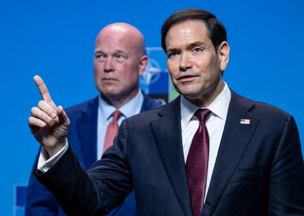 US Secretary of State Marco Rubio meets the press after the NATO Foreign Ministers meeting on Friday at Sea U in Helsingborg, Sweden on may 22, 2026. HELSINGBORG SWEDEN x50090x *** US Secretary of State Marco Rubio meets the press after the NATO Foreign Ministers meeting on Friday at Sea U in Helsingborg, Sweden on may 22, 2026 HELSINGBORG SWEDEN x50090x  Copyright: xJohanxNilsson TTx NATO FOREIGN MINISTERS MEETING HELSINGBORG VXjoxykUPTc