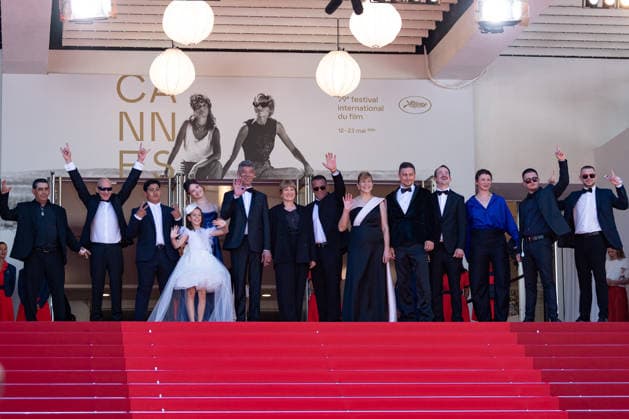 Cannes The Dreamed Adventure screening NG Syuleyman Alilov Letifov Valeska Grisebach and guests attending the ‘Das Getraumte Abenteuer’ (The Dreamed Adventure) Screening and Red Carpet at Palais Des Festivals in Cannes, France on May 22 2026 as part of the 79th Cannes Film Festival. Photo by Nicolas Genin ABACAPRESS.COM Cannes France  Copyright: xGeninxNicolas ABACAx
