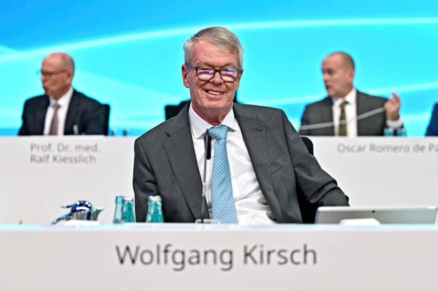 Hauptversammlung Fresenius SE & Co. KGaA. Wolfgang Kirsch ( Aufsichtsratsvorsitzender Fresenius SE & Co. KGaA ) anläßlich der Hauptversammlung der Fresenius SE & Co. KGaA am 22.05.2026 im Congress Center Messe Frankfurt.. 20260522MWI123518 *** Annual General Meeting Fresenius SE Co KGaA Wolfgang Kirsch Chairman of the Supervisory Board Fresenius SE Co KGaA on the occasion of the Annual General Meeting of Fresenius SE Co KGaA on 22 05 2026 at the Congress Center Messe Frankfurt 20260522MWI123518