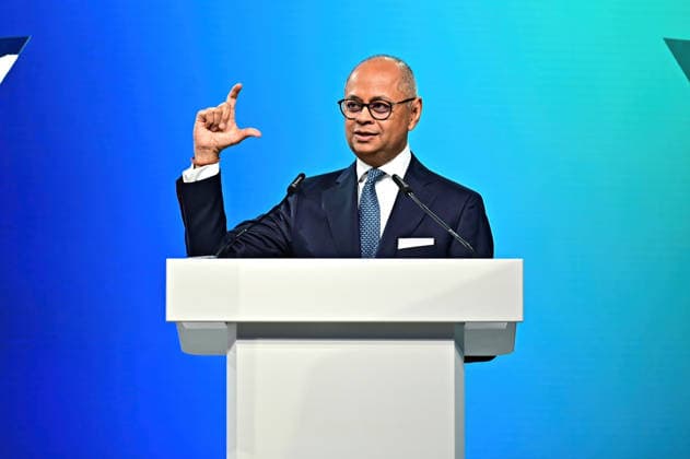 Hauptversammlung Fresenius SE & Co. KGaA. Michael Sen ( Vorstandsvorsitzender Fresenius SE & Co. KGaA ) anläßlich der Hauptversammlung der Fresenius SE & Co. KGaA am 22.05.2026 im Congress Center Messe Frankfurt.. 20260522MWI123844 *** Annual General Meeting Fresenius SE Co KGaA Michael Sen Chairman of the Management Board Fresenius SE Co KGaA on the occasion of the Annual General Meeting of Fresenius SE Co KGaA on 22 05 2026 at the Congress Center Messe Frankfurt 20260522MWI123844