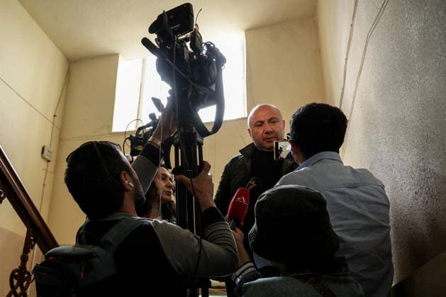 ARMENIA, YEREVAN - MAY 22, 2026: The Prosperous Armenia Party s parliamentary candidate Andranik Tevanyan during a search in his apartment. The 2026 Armenian parliamentary election is scheduled to be held on 7 June. Alexander Patrin TASS  92876655