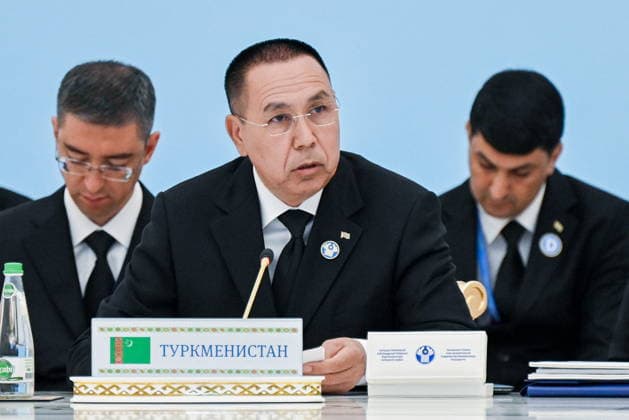 TURKMENISTAN, ASHGABAT - MAY 22, 2026: Turkmenistan s Prime Minister Hojamyrat Geldimyradov attemds an expanded meeting of the CIS (Commonwealth of Independent States) Council of the Heads of Government at the Garagum Hotel and Business Centre. Alexander Miridonov POOL TASS  92874923
