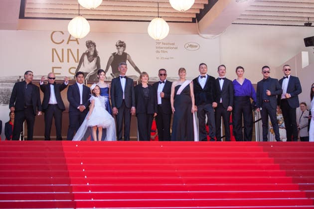 The red carpet of Das Geträumte Abenteuer in Cannes, France - 22 May 2026 Syuleyman Alilov Letifov (5thL) Valeska Grisebach (7thL) and guests attend the red carpet of Das Geträumte Abenteuer at the 79th Cannes Film Festival. Cannes France Copyright: xMarcoxBaradax xSOPAxImagesx A20260522_RED CARPET DAS GETRAÌ?UMTE ABENTEUER-6