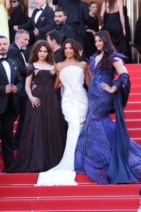 Cannes - Histoires De La Nuit The Birthday Party Red Carpet Ariana Greenblatt, Eva Longoria and Aishwarya Rai Bachchan at the Histoires De La Nuit (The Birthday Party) screening on the red carpet during the 79th annual Cannes Film Festival at Palais des Festivals on May 22, 2026 in Cannes, France. Photo by Jerome Domine ABACAPRESS.COM Cannes France  Copyright: xDominexJerome ABACAx