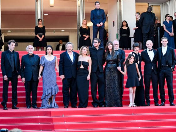 IPA84973945 - Cannes, 79th Cannes Film Festival 2026 - evening 11. Red Carpet HISTOIRES DE LA NUIT (THE BIRTHDAY PARTY) Pictured: Paul Guilhaume, Jean-Louis Livi, Hafsia Herzi, Benoit Magimel, LÃ a Mysius, Bastien Bouillon, Monica Bellucci, Tawba El Gharchi, Tatia Tsuladze, Alane Delhaye and Paul Hamy  Copyright: xManuelexMangiarottix xPoolxPhotoxEventsx07x 84973945
