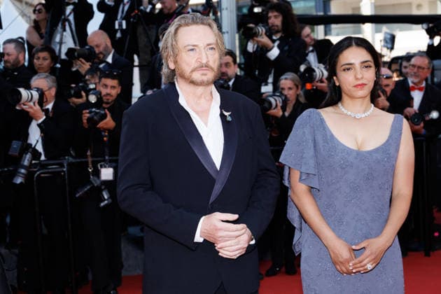 Benoit Magimel, Hafsia Herzi Montée des marches du film Histoires de la nuit lors du 79ème Festival International du Film de Cannes, le 21 mai 2026 Jacovides Moreau Bestimage Red carpet for The Birthday Party at the 79th Cannes International Film Festival on May 21, 2026 Cannes France  Copyright: xJACOVIDES-MOREAUx xBESTIMAGExJACOVIDES-MOREAUx xBESTIMAGEx