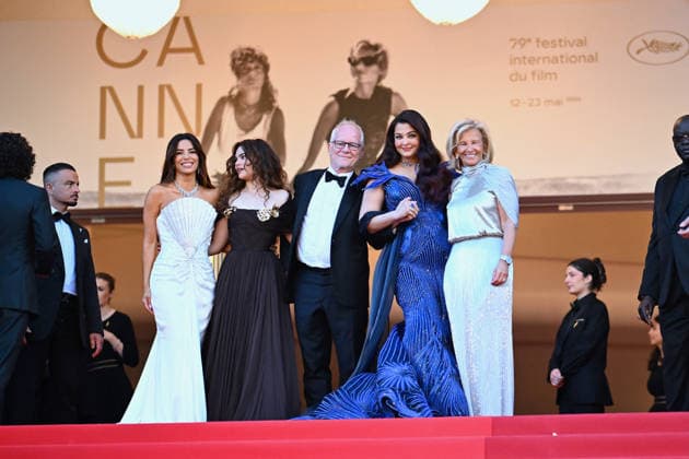 Cannes Histoires De La Nuit Red Carpet Thierry Frémaux, Iris Knobloch, Ariana Greenblatt, Eva Longoria and Aishwarya Rai Bachchan attend the Histoires De La Nuit The Birthday Party screening during the 79th annual Cannes Film Festival at Palais des Festivals on May 22, 2026 in Cannes, France. Photo by Franck Castel ABACAPRESS.COM Cannes  Copyright: xCastelxFranck ABACAx