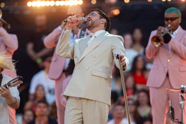 Bad Bunny begins his European tour in Barcelona Singer Bad Bunny during his concert at the Estadi Olímpic Lluís Companys, on May 22, 2026, in Barcelona, Catalonia Spain Bad Bunny performs in Barcelona with two back-to-back concerts as part of his DeBÍ TiRAR MáS FOToS World Tour 22 MAY 2026 CONCERT MUSIC SINGER TOUR Lorena Sopê Barcelona Catalunya Catalunya Catalunya Espana  Copyright: xLorenaxSopÃªnax 7543097