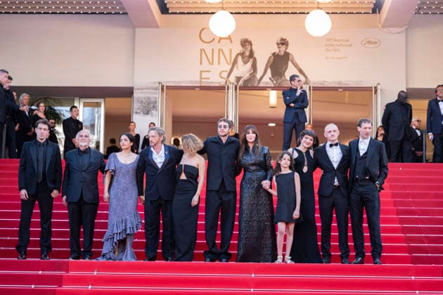 Cannes Histoires de la nuit The Birthday Party Red Carpet EB French cinematographer Paul Guilhaume, French actor Bastien Bouillon, French producer Jean-Louis Livi, French actor Benoit Magimel, French director and screenwriter Lea Mysius, French actress Hafsia Herzi, Italian actress Monica Bellucci, French actress Tawba El Gharchi, Belgian actress Tatia Tsuladze, French actor Alane Delhaye and French actor Paul Hamy on the red carpet before the screening of the film Histoires de la nuit (The Birthday Party) at the 79th edition of the Cannes Film Festival in Cannes, southern France on May 22, 2026. Photo by Eliot Blondet ABACAPRESS.COM Cannes France France  Copyright: xBlondetxEliot ABACAx