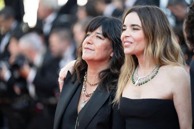 Cannes Histoires de la nuit The Birthday Party Red Carpet EB French actress Romane Bohringer and French actress Elodie Bouchez on the red carpet before the screening of the film Histoires de la nuit (The Birthday Party) at the 79th edition of the Cannes Film Festival in Cannes, southern France on May 22, 2026. Photo by Eliot Blondet ABACAPRESS.COM Cannes France France  Copyright: xBlondetxEliot ABACAx