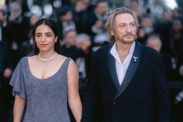 79th International Cannes Film Festival Montée des marches du film Histoires de la nuit 79th International Cannes Film Festival Red Carpet with The Birthday Party movie cast 456657 2026 05 22 Alpes Maritimes Cannes France Herzi, Hafsia Magimel, Benoît  Copyright: xTerencexBaelenx STAR_456657_080
