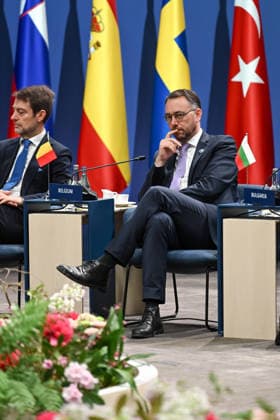 May 22, 2026, Helsingborg, Antwerp, Sweden: The Ministers of Foreign Affairs of the NATO member states gather in Helsingborg, Sweden to prepare the big NATO Summit in Ankara in six weeks. Helsingborg Sweden  - ZUMAr234 20260522_zip_r234_015 Copyright: xBobxReijndersx