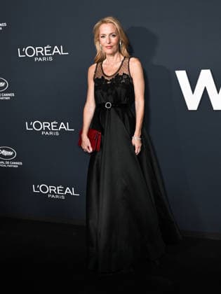 IPA84977417 - Cannes, 79th Cannes Film Festival 2026 - evening 11. L OrÃ al Paris Lights on Women s Worth Award. Pictured is Gillian Anderson  Copyright: xSimonexComix xPoolxPhotoxEventsx07x 84977417