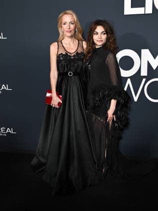 IPA84977428 - Cannes, 79th Cannes Film Festival 2026 - evening 11. L OrÃ al Paris Lights on Women s Worth Award. Pictured are Gillian Anderson, Ariana Greenblatt  Copyright: xSimonexComix xPoolxPhotoxEventsx07x 84977428