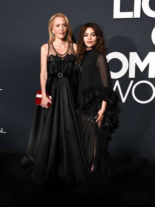 IPA84977430 - Cannes, 79th Cannes Film Festival 2026 - evening 11. L OrÃ al Paris Lights on Women s Worth Award. Pictured are Gillian Anderson, Ariana Greenblatt  Copyright: xSimonexComix xPoolxPhotoxEventsx07x 84977430