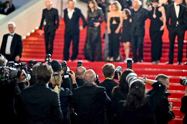 Cannes Exit Screening Histoires De La Nuit JR Photographers attending the exit of the screening of the movie Histoires De La Nuit during the 79th Cannes Film Festival in Cannes, France on May 22, 2026. Photo by Julien Reynaud APS-Medias ABACAPRESS.COM Cannes France  Copyright: xReynaudxJulien APS-Medias ABACAx