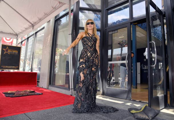 American singer, songwriter and actress Miley Cyrus arrives for an unveiling ceremony honoring her with the 2,845th star on the Hollywood Walk of Fame in Los Angeles on Friday, May 22, 2026.  LAP2026052233 JIMxRUYMEN