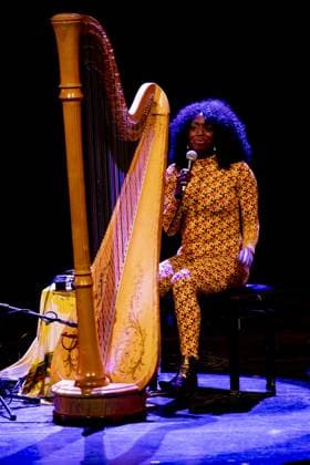 RECORD DATE NOT STATED American singer Brandee Younger will perform at the C6 Fest in the Ibirapuera Auditorium in Sao Paulo. Sao Paulo (SP), 05 22 2026 Music C6 Fest 2026 American harpist Brandee Younger performs during C6 Fest 2026, at the Ibirapuera Auditorium, in Sao Paulo, this Friday (22). Recognized for mixing contemporary jazz, soul and experimental music, the artist is one of the highlights of the festival s program.(Foto: Leco Viana Thenews2 imago images) American singer Brandee Younger will perform at the C6 Fest in the Ibirapuera Auditorium in Sao Paulo.  Copyright: xLecoxVianax
