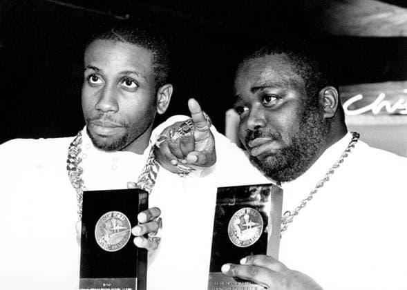 **FILE PHOTO** Rob Base Has Passed Away. Rob Base and D.J. E-Z Rock at the New York Music Awards on April 8, 1989 in New York City, New York. Gary Gershoff MediaPunch Copyright: xGaryxGershoffx xxMediaPunchx