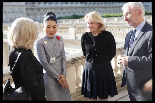 Catherine Pegard Remits Legion d Honneur to Princess Sirivannavari Nariratana Rajakanya - Paris Catherine Pegard, French Minister of Culture, presents the insignia of Grand Officer of the Legion d Honneur to Her Royal Highness Princess Sirivannavari Nariratana Rajakanya of Thailand during a ceremony at the Ministry of Culture s Salon des Maréchaux in Paris, France on May 22, 2026, with Jean Claude Poimboeuf, Ambassador of France to Thailand, present. Photo by Alain Guizard ABACAPRESS.COM Paris France  Copyright: xGuizardxAlain ABACAx