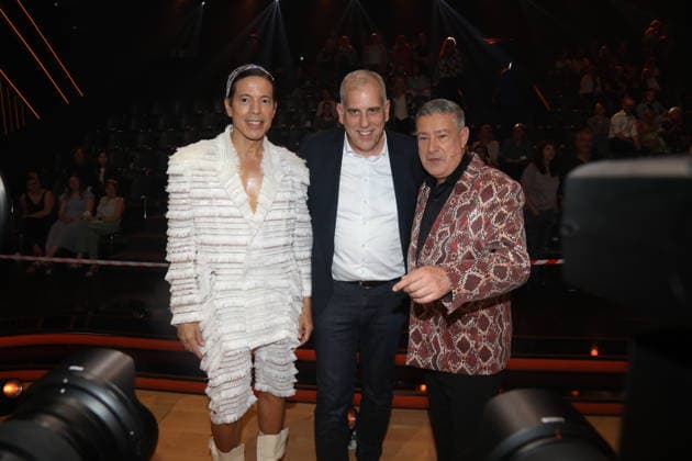 Jorge Gonzalez, CEO von RTL Deutschland Stephan Schmitter und Joachim Llambi in der elften Live-Show der 19. Staffel der RTL-Tanzshow Let s Dance im MMC Coloneum. Köln, 22.05.2026 *** Jorge Gonzalez, CEO of RTL Germany Stephan Schmitter and Joachim Llambi in the eleventh live show of the 19th season of the RTL dance show Let s Dance at the MMC Coloneum Cologne, 22 05 2026 Copyright: xAgenturxMatthiasxWehnertx xM.xGränzdörferx