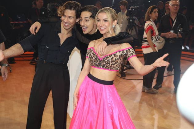 Joel Mattli, Milano aka Milane Baybah und Anna-Carina Woitschack in der elften Live-Show der 19. Staffel der RTL-Tanzshow Let s Dance im MMC Coloneum. Köln, 22.05.2026 *** Joel Mattli, Milano aka Milane Baybah and Anna Carina Woitschack in the eleventh live show of season 19 of the RTL dance show Let s Dance at the MMC Coloneum Cologne, 22 05 2026 Copyright: xAgenturxMatthiasxWehnertx xM.xGränzdörferx