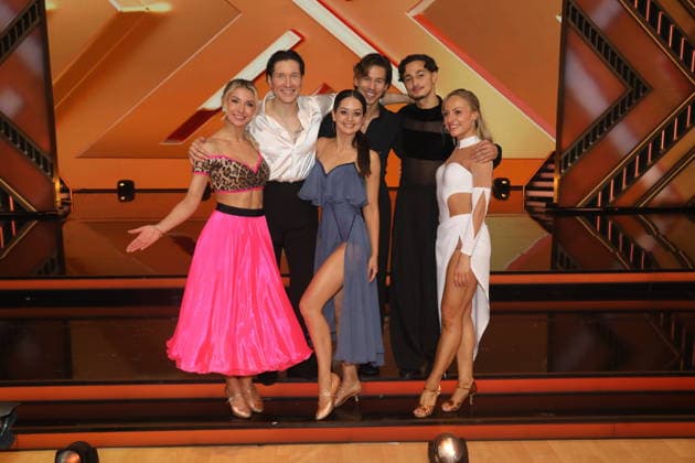Anna-Carina Woitschack und Evgeny Vinokurov, Joel Mattli und Malika Dzumaev und Milano aka Milane Baybah und Marta Arndt in der elften Live-Show der 19. Staffel der RTL-Tanzshow Let s Dance im MMC Coloneum. Köln, 22.05.2026 *** Anna Carina Woitschack and Evgeny Vinokurov, Joel Mattli and Malika Dzumaev and Milano aka Milane Baybah and Marta Arndt in the eleventh live show of season 19 of the RTL dance show Let s Dance at the MMC Coloneum Cologne, 22 05 2026 Copyright: xAgenturxMatthiasxWehnertx xM.xGränzdörferx