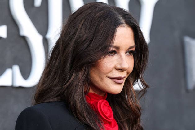 Netflix FYSEE LA - Wednesday Season 2 ATAS Emmy FYC Event HOLLYWOOD, LOS ANGELES, CALIFORNIA, USA - MAY 22: Welsh actress Catherine Zeta-Jones wearing Magda Butrym arrives at the Netflix FYSEE LA - Wednesday Season 2 ATAS (Academy of Television Arts and Sciences) Emmy FYC (For Your Consideration) Event held at the Hollywood Forever Cemetery on May 22, 2026 in Hollywood, Los Angeles, California, United States. Hollywood Hollywood Forever Cemetery California United States Copyright: xXavierxCollin ImagexPressxAgencyx